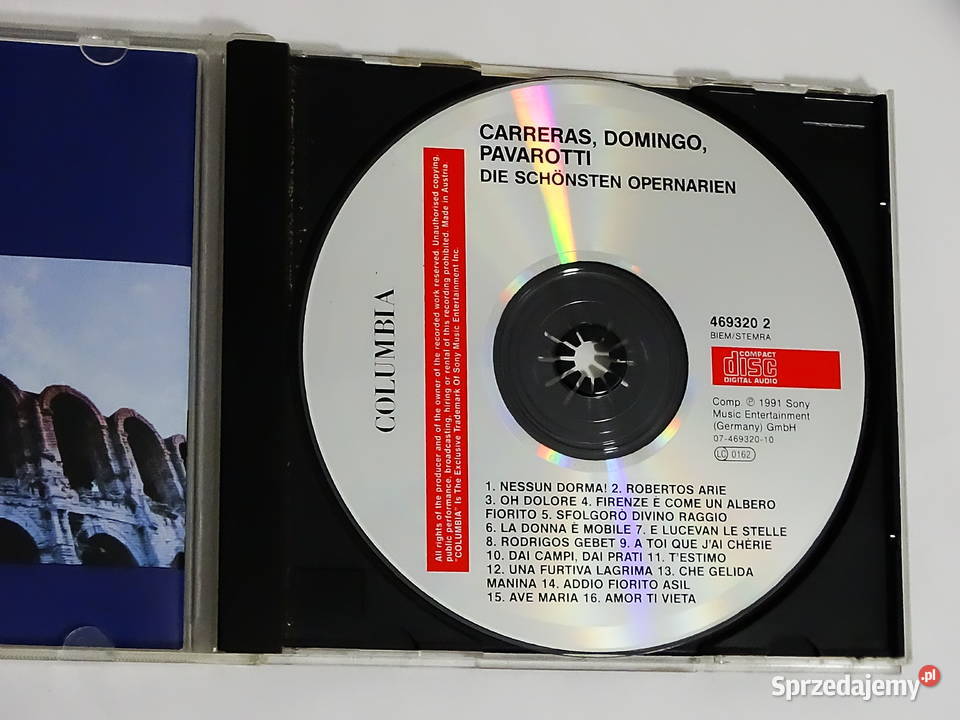 Płyta CD Carreras Domingo Pavarotti Die 3 Tenre CD Biłgoraj