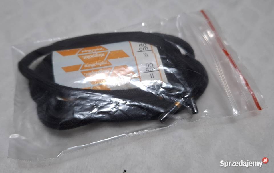 Sznurówki 60 okrągłe 5mm czarne Ringelspitz Czeladź sprzedam
