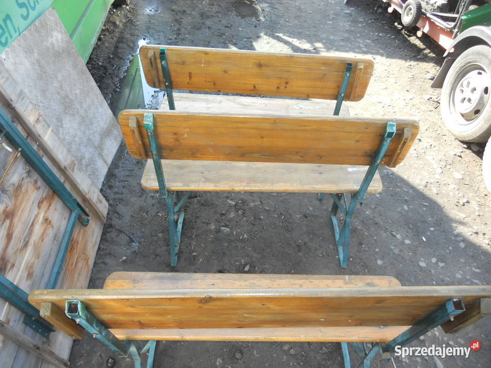 Turystyczny Kplstół drewniany rozkładany3 lawki Dębica