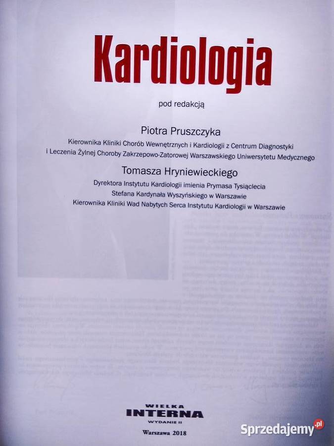 Kardiologia medycyna studia akademickie używane