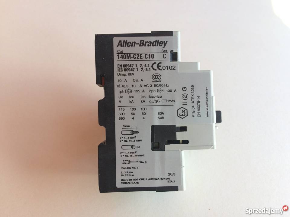 Wyłącznik Silnikowy ALLENBRADLEY 140MC2EC10 Brzoza