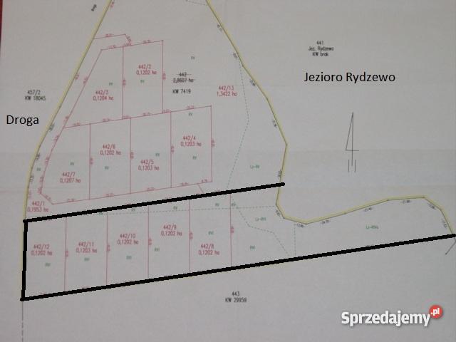 działkę rekreacyjnobudowlaną JEZIOREM 099 ha we