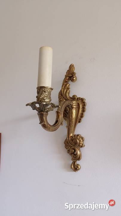 Stare mosiężne kinkiety Włocławek