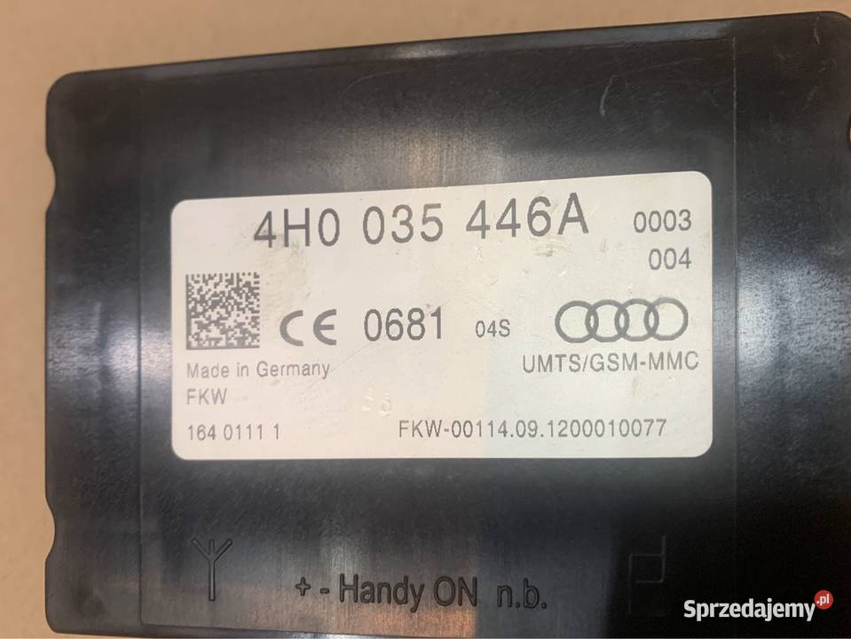 moduł wzmacniacz anteny 4H0035446A audi a5 8t Rok produkcji 2014 zachodniopomorskie Szczecin
