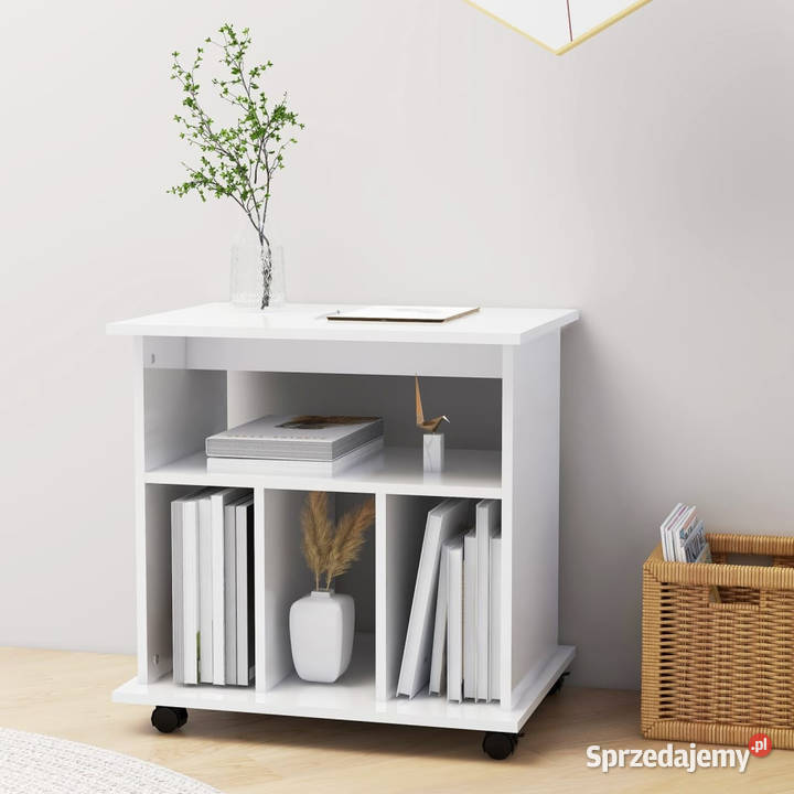 Szafka na kółkach biała z połyskiem 60x45x60 Warszawa