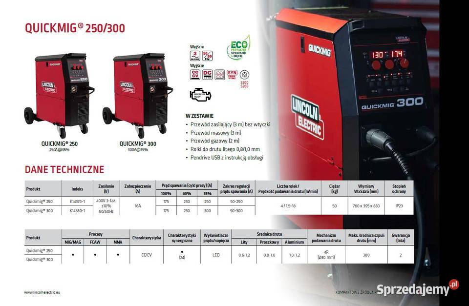 Lincoln Electric Półautomat Spawalniczy Quickmig Gniezno