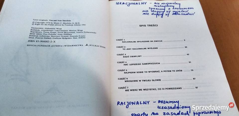 ABC twoich emocji Maxie C Maultsby jr Allice ISBN 839000822X pomorskie