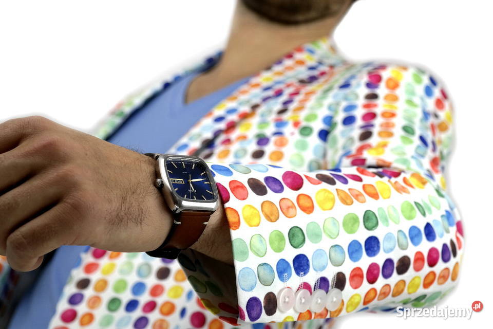 GIOVANNI PERA Marynarka męska D001 grochy różne Rozmiar XL wielkopolskie Ostrów Wielkopolski