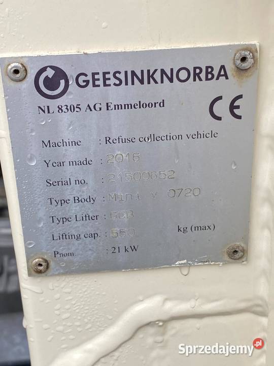 Mercedes Atego śmieciarka z wagą 10m3 EURO 6 Nowiny sprzedam