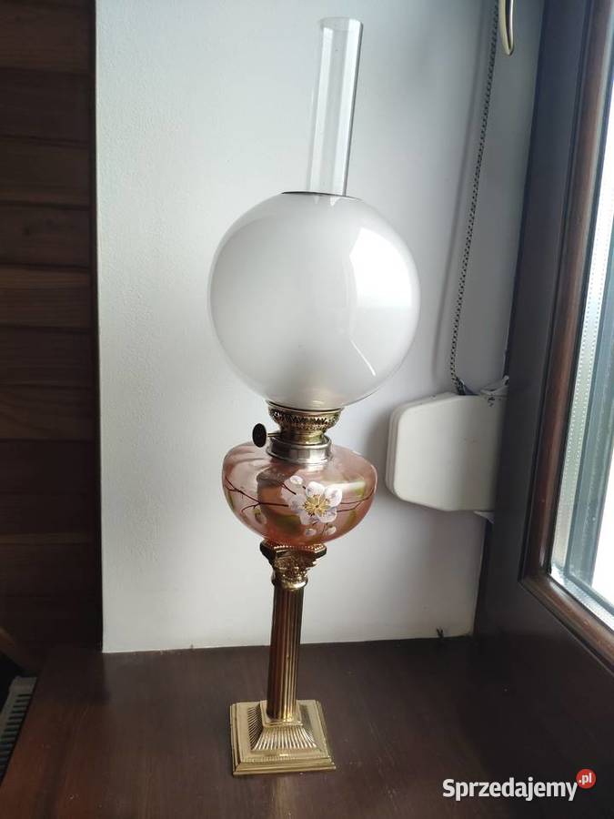 Stara francuska lampa naftowa 33 XIX wiek Kraków