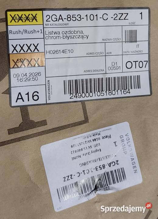 2GA853101C 2ZZ VW TRoc Listwa ozdobna Rożnów
