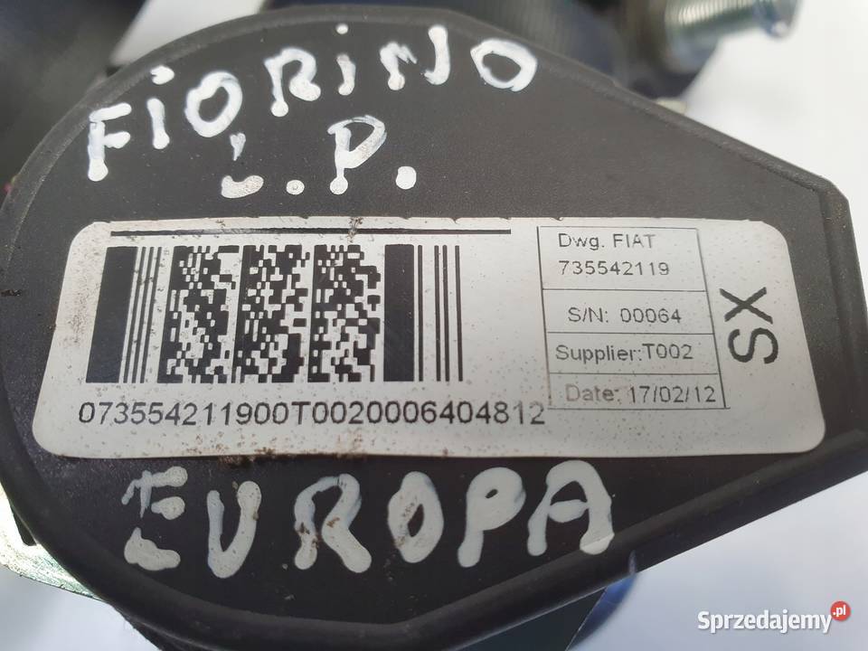 Fiat Fiorino III Qubo Nemo Bipper PAS Rudka