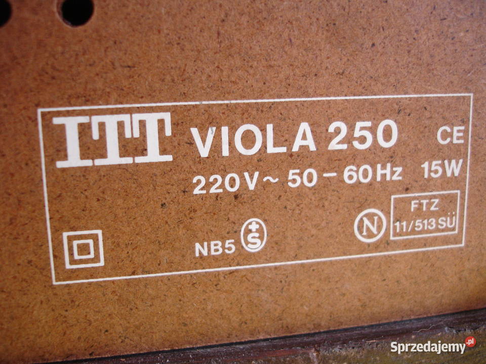 Radio ITT VIOLA 250 Pozostałe lubuskie sprzedam