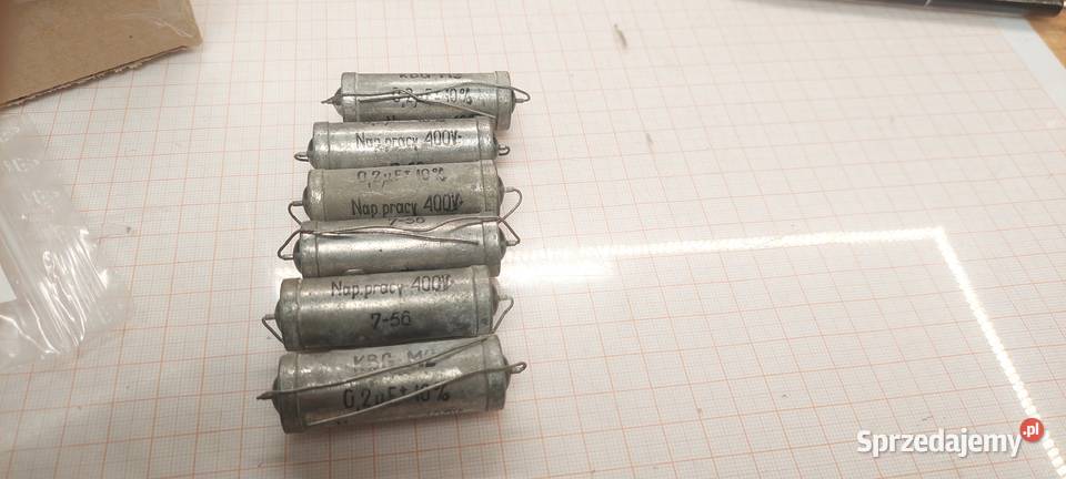 Kondensator papierowy KBGM2 02 uF 400V 6 A754 Części i akcesoria