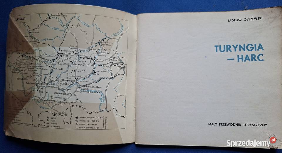 Turyngia i Harc T Olszewski przewodnik Rok wydania 1976 Kraków sprzedam