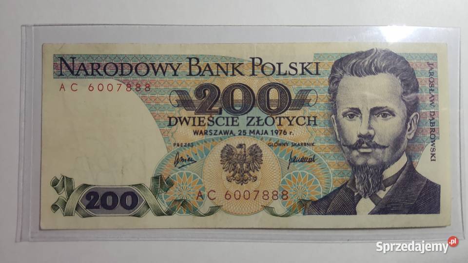 ULTRA RZADKOŚĆ 200 zlotych 1976 s AC