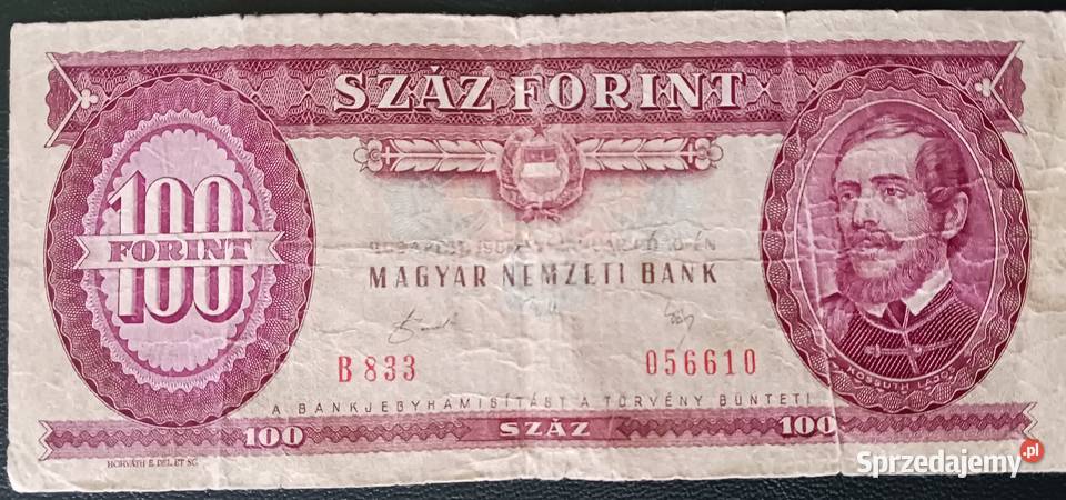 100 Forint Węgry Antyki, Sztuka, Kolekcje wielkopolskie Konin