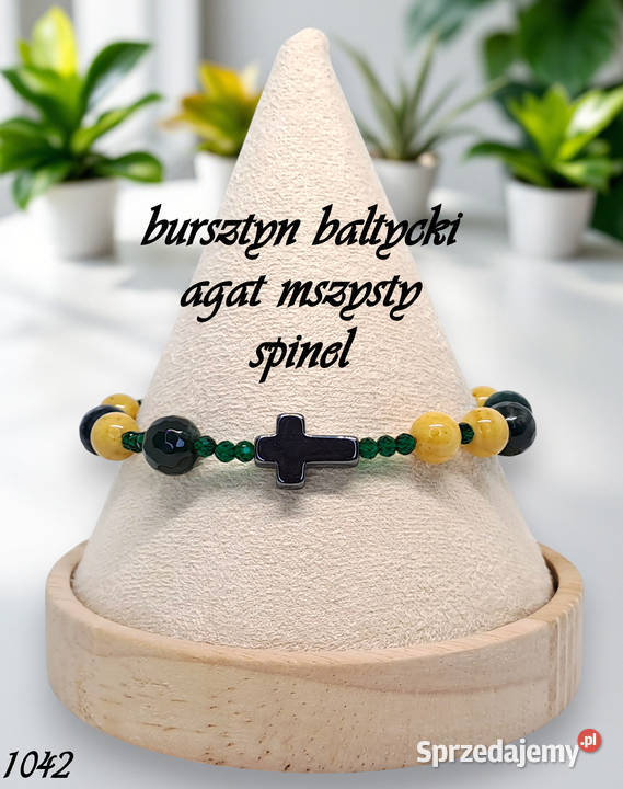 Bransoletka dziesiątka różańca BURSZTYN bałtycki