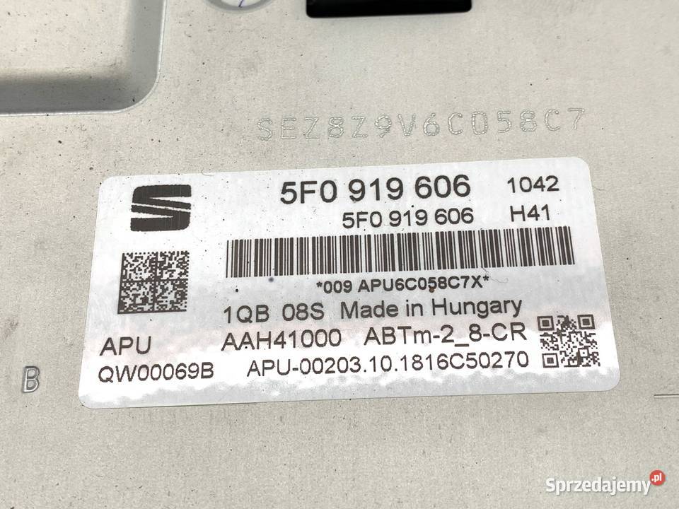 RADIO WYŚWIETLACZ SEAT LEON III 5F0919606 Sprzęt audio fabryczny podkarpackie sprzedam