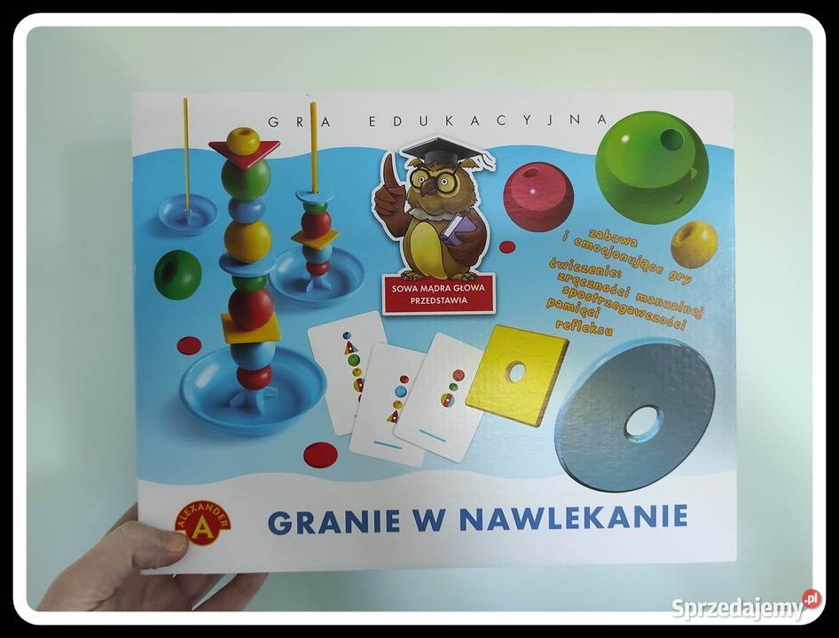 Granie w nawlekanie rozwój motoryki małej sowa Płock