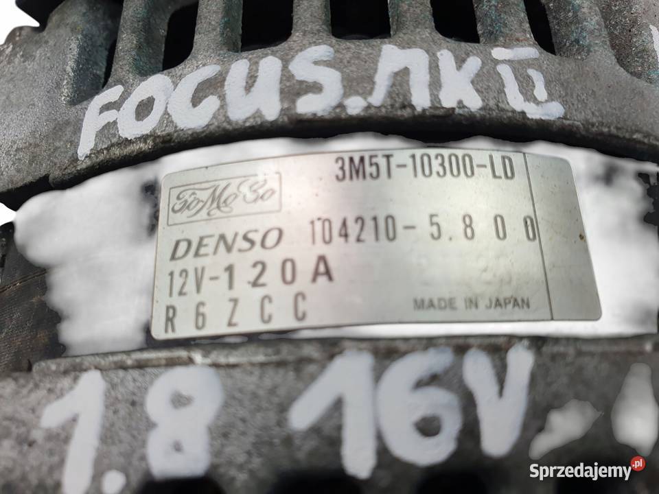 ALTERNATOR Ford C Focus II 18 16V 3M5T10300LD