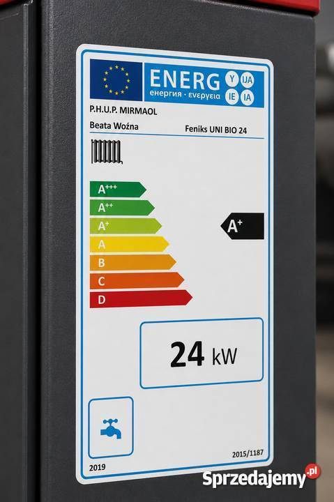 Kocioł piec co 24kW na pellet do 280m2 5 klasa Krosno