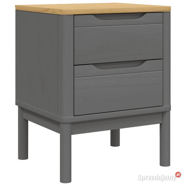 vidaXL Szafka nocna FLORO szara 45x39x57 lite mazowieckie Warszawa
