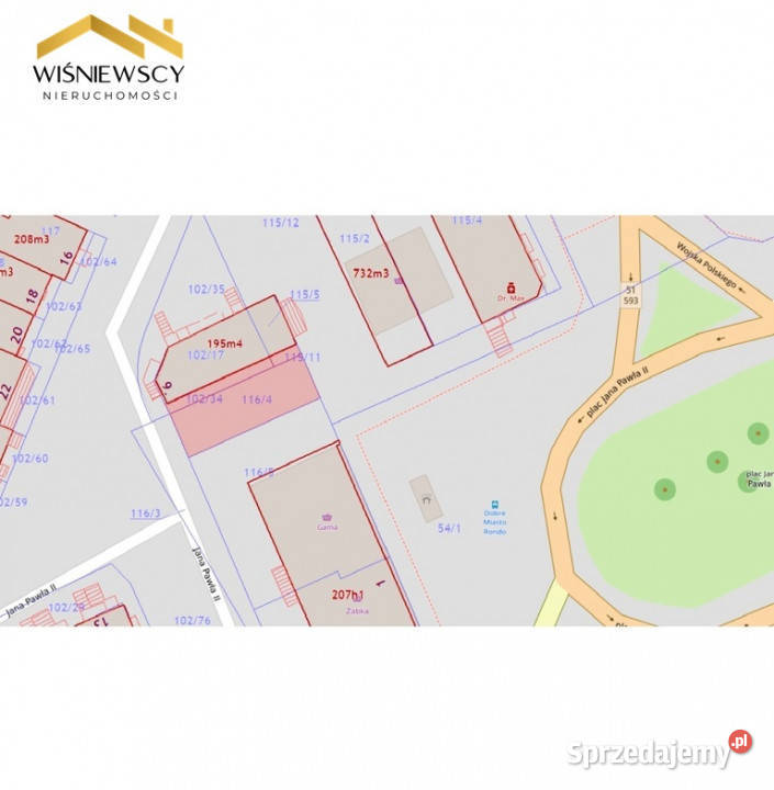 Działka inwestycyjna pod zabudowę 146 m2 centrum Dobre Miasto