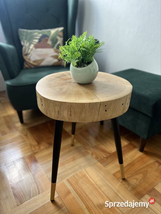 Stolik kawowy z plastra dębu Rzeszów
