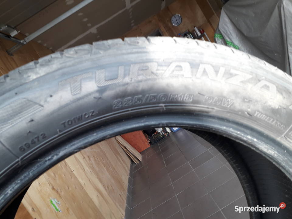 sprzedam opony brodgestone turanza 2255018 Części samochodowe Ełk