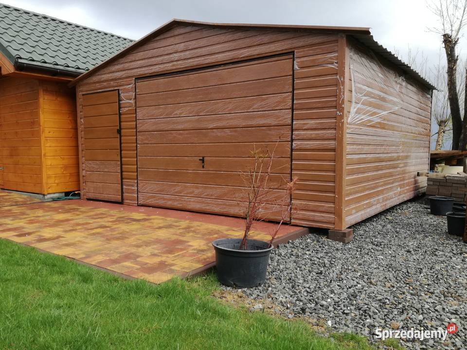 Drewnopodobny Garaż Blaszany Złoty Dąb Garaże Wschowa