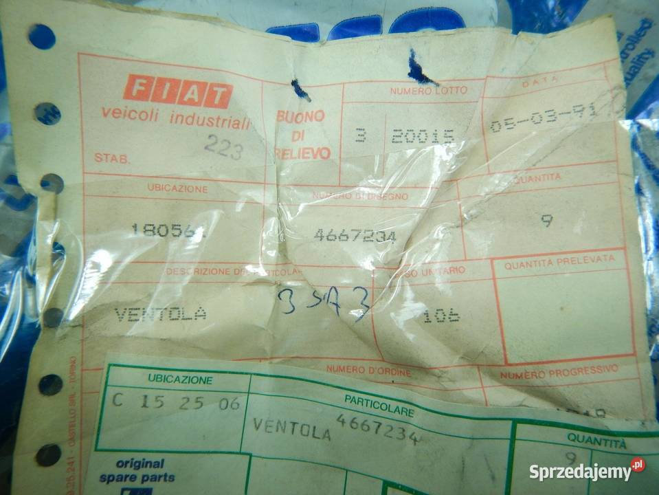 WIATRAK WENTYLATOR NAWIEWU IVECO 4667234 Dmuchawy sprzedam