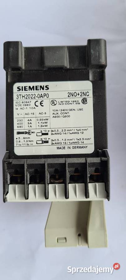 Styczniki Siemens 3RH3RT3RH3TX Wiśniowa