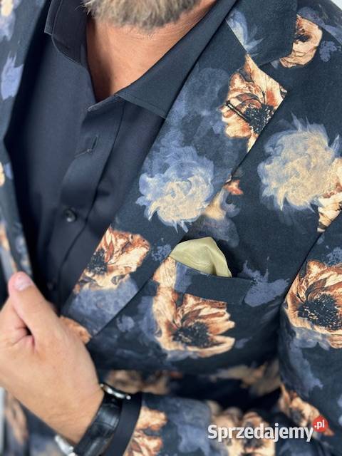 GIOVANNI PERA Marynarka męska D627 czarna w Odzież codzienna Ostrów Wielkopolski