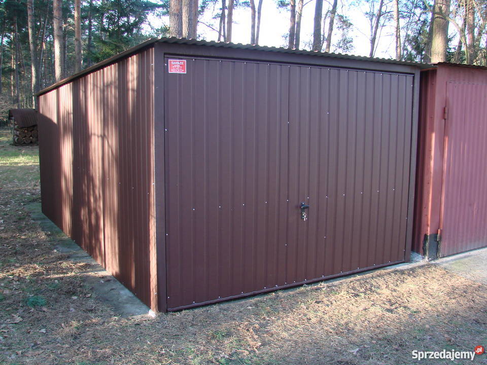 Garaz blaszak 3x5 1280zltransport montaz raty Garaże i miejsca postojowe łódzkie Piotrków Trybunalski
