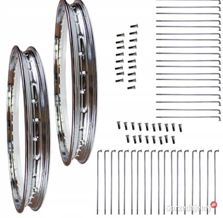 2 Obrecze 2 Kpl Szprych 2w1 Zestaw Romet Ogar
