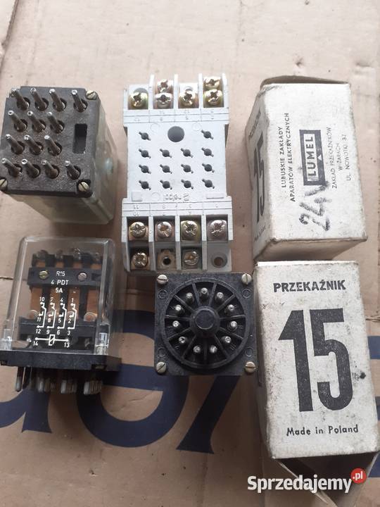 Przekaźniki Gniazda R15 4P R15 3P R4 3P Warszawa
