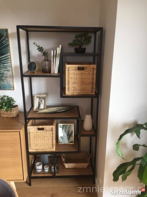 Regał loftowy z półkami wpuszczanymi Loft 180cm Szafy, regały, półki podlaskie Białystok