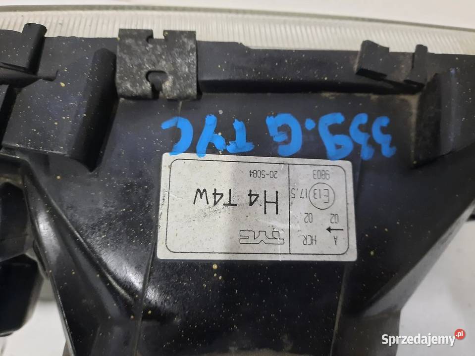 339G AUDI 80 B3 LAMPA LEWA PRAWA PRZOD EUROPA Włoszczowa