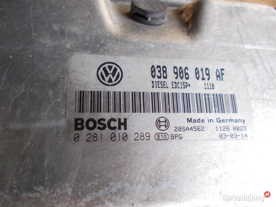 skoda FABIA 19 TDI ATD komputer 038906019AF osobowe Zamość