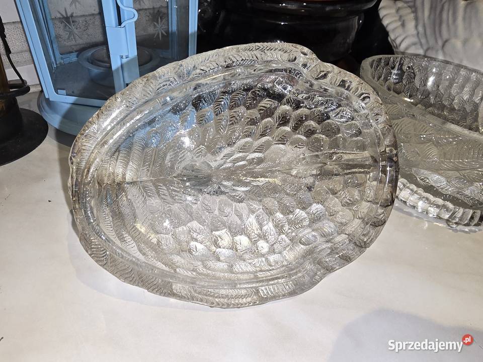 Bomboniera łabędź szkło transparentne Sosnowiec