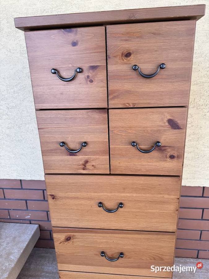 Szafka drewniana z szufladami Ikea Alve słupek Garwolin