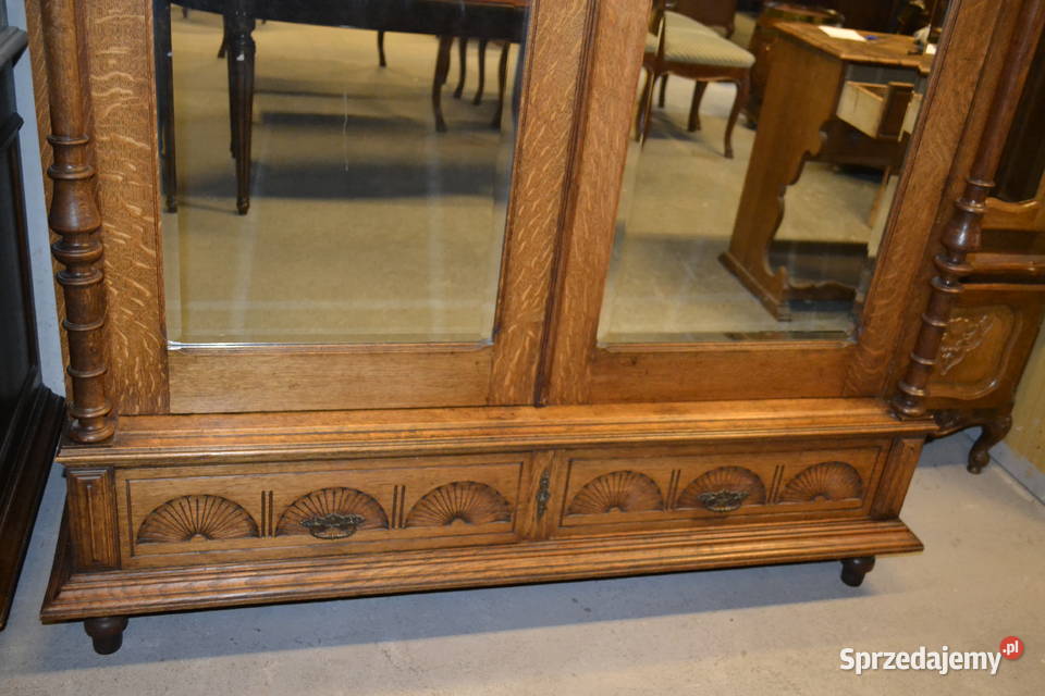 szafa neorenesansowa 1900 dąb śląskie Będzin