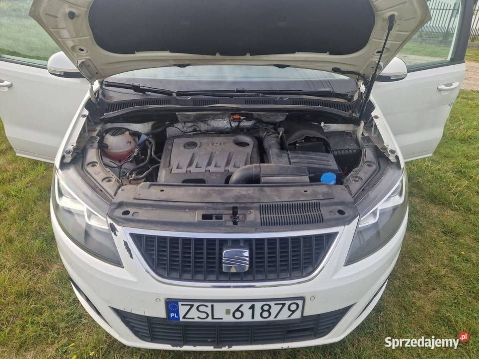 Seat Alhambra MK2 20 TDI biały pomorskie Słupsk