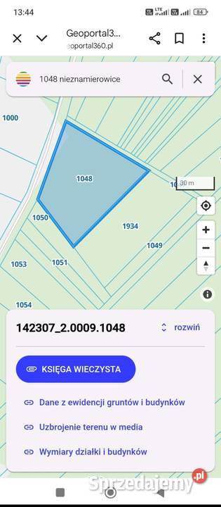 Działka leśna polna sprzedam