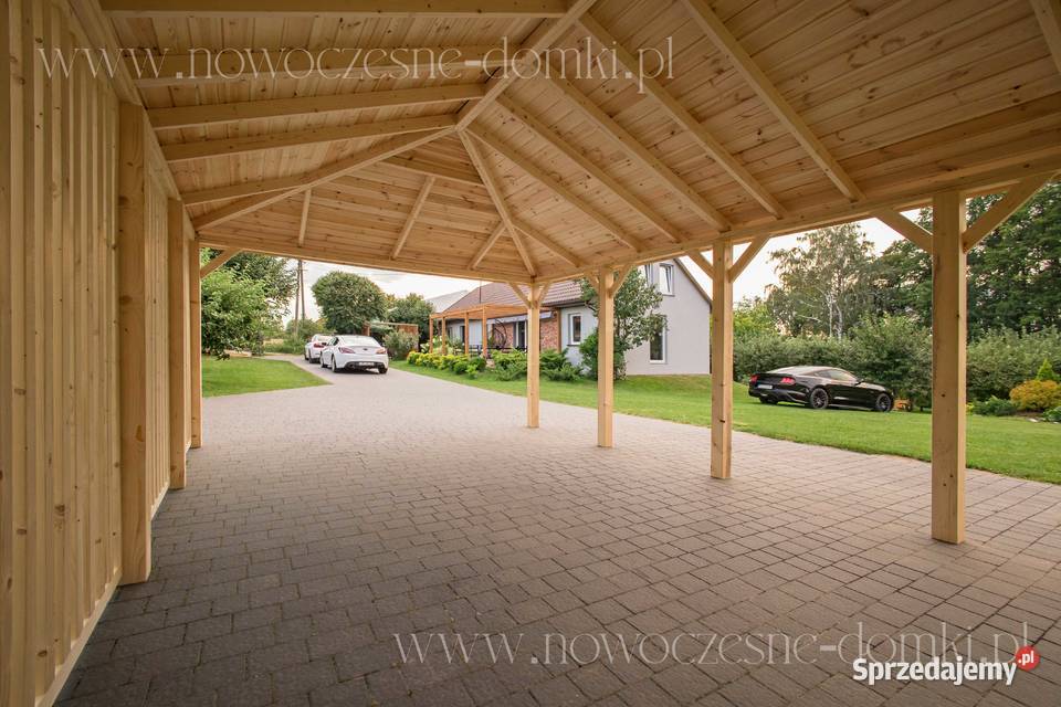 Wiata Samochodowa Drewniana San Ariano 3x5 Altany i wiaty Warszawa