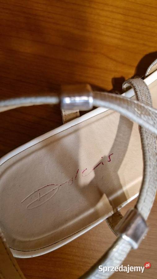 Sandały srebrny kolor 39 wizytowe stan buty