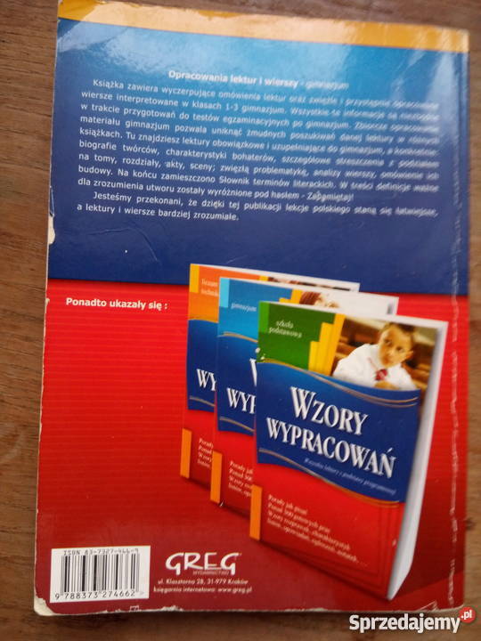 Opracowania lektur i wierszy gimnazjum Kultura i Rozrywka Dąbrowa Górnicza