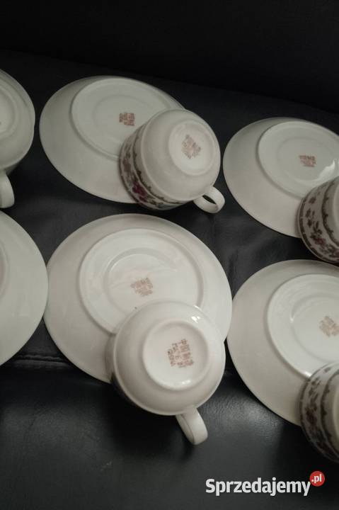 Chińskie porcelanowe filiżanki i spodki Nakło nad Notecią