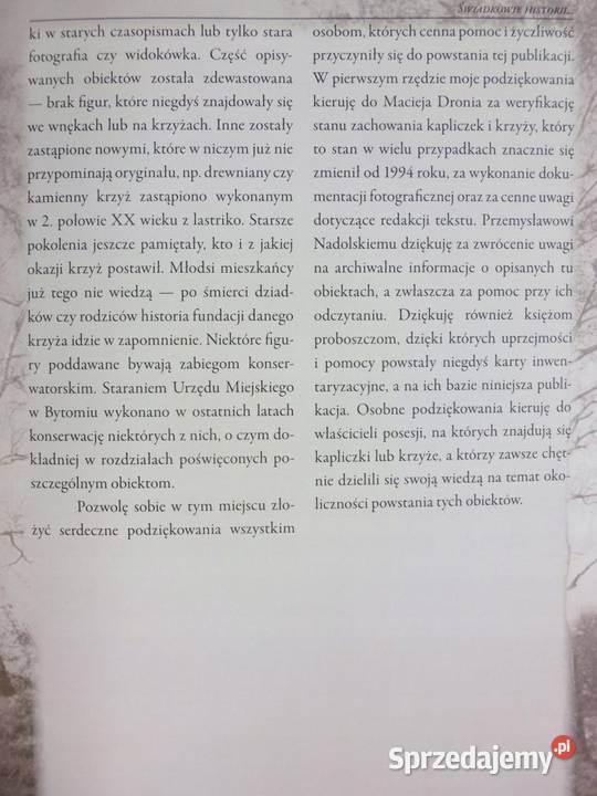 KAPLICZKI I KRZYŻE PRZYDROŻNE BYTOMIA DERUS M Książki naukowe i popularnonaukowe Piotrków Trybunalski
